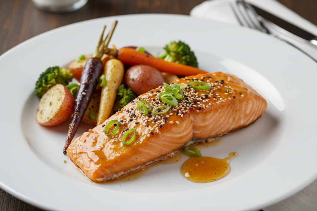 Honey Hot Glazed Salmon - Sweet & Spicy Perfection