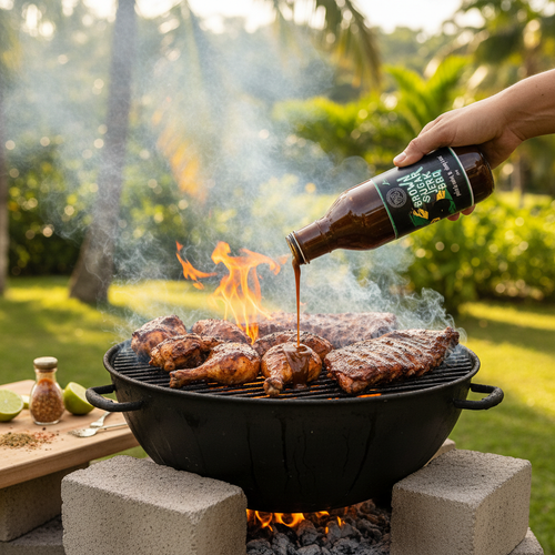 Brown Sugar Jerk BBQ at authentic jerk pit
