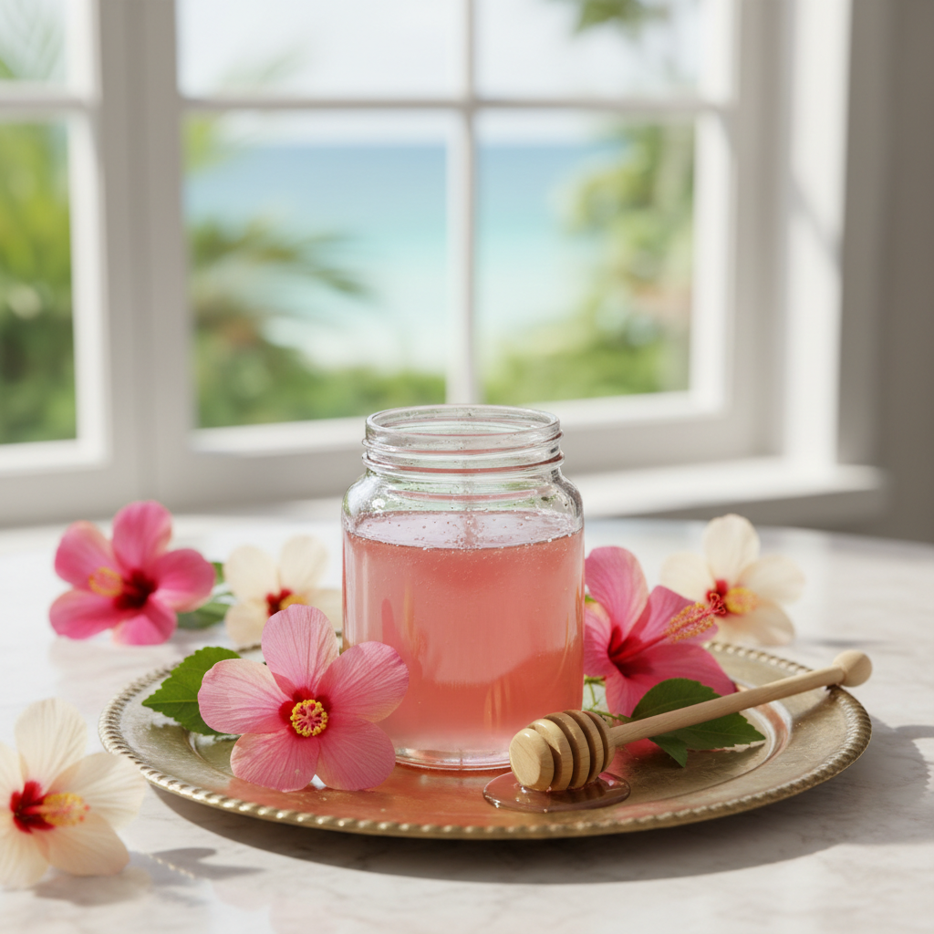 Hibiscus Whipped Honey