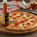 Honey Hot sauce with pizza