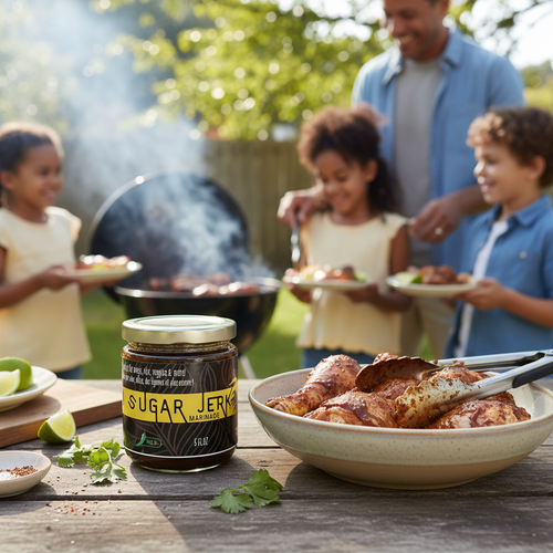 Mild marinade at backyard BBQ